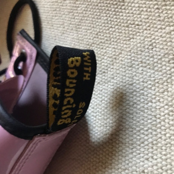 NEW Dr. Doc Martens boots 6 light Pink Patent Leather Lamper Combat Women’s 1460 - Picture 4 of 11
